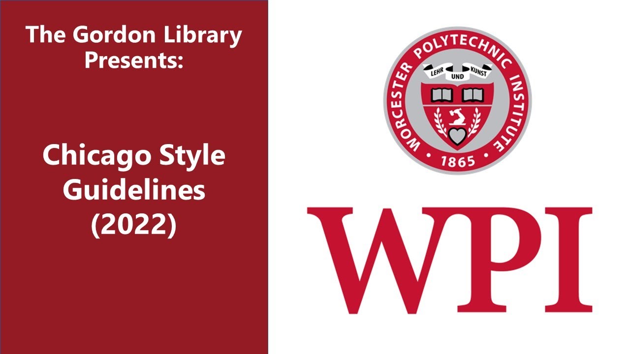 History: Chicago Style Citations - WPI Library Research Guides