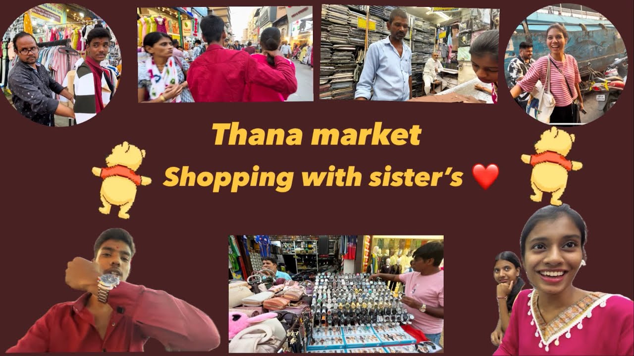 Shopping with sister’s ❤️ Thane market |#thane #market #funny #viral #sister #vlog ￼