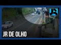 JR de Olho: Motorista perde controle, sai da pista e &#39;voa&#39; até bater em casa em Herval d’Oeste (SC)