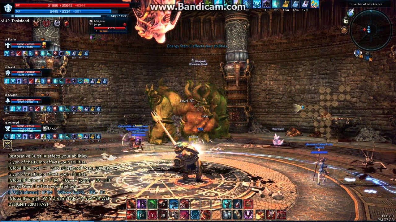TERA Golden Labyrinth Dungeon. Lancer Tank - YouTube