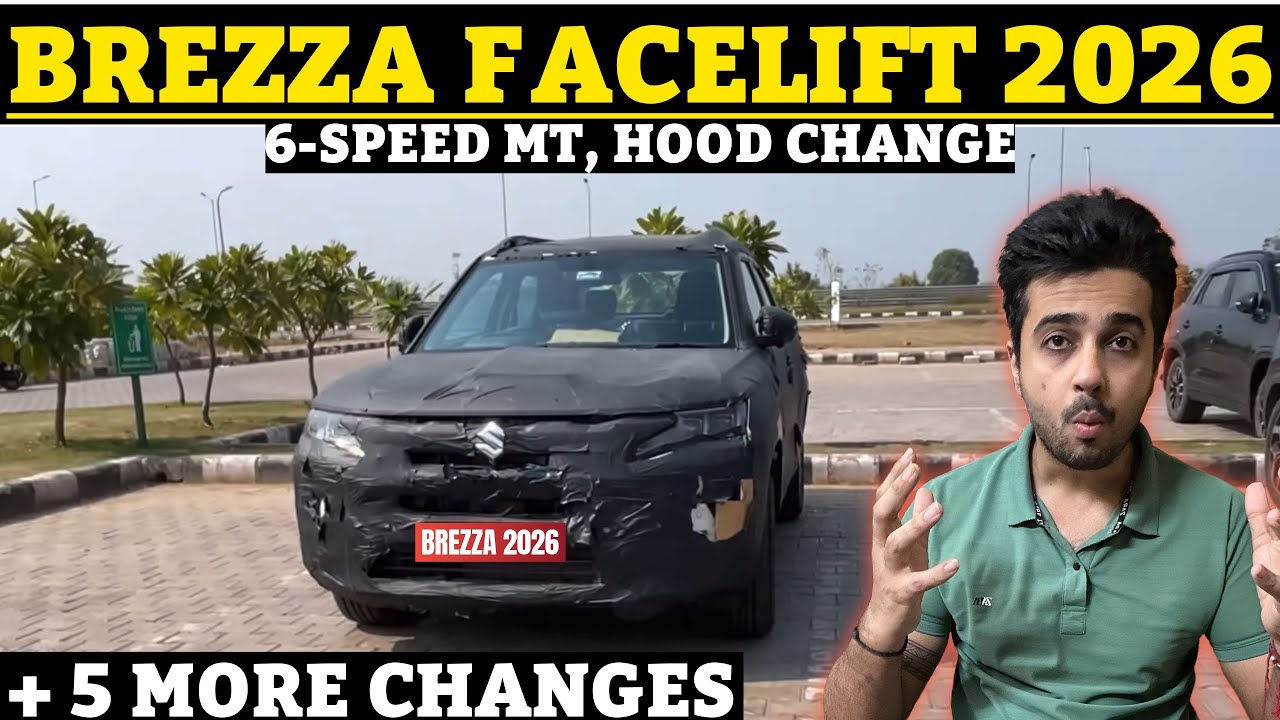 आगई ❤️‍🔥 MARUTI SUZUKI BREZZA FACELIFT 🛠️ New Design, Screen 🖥️ CNG Underbody ⚙️ New Gearbox 😯