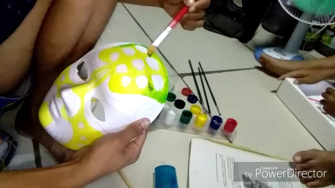 Design And Painting A mask 😊 YouTube