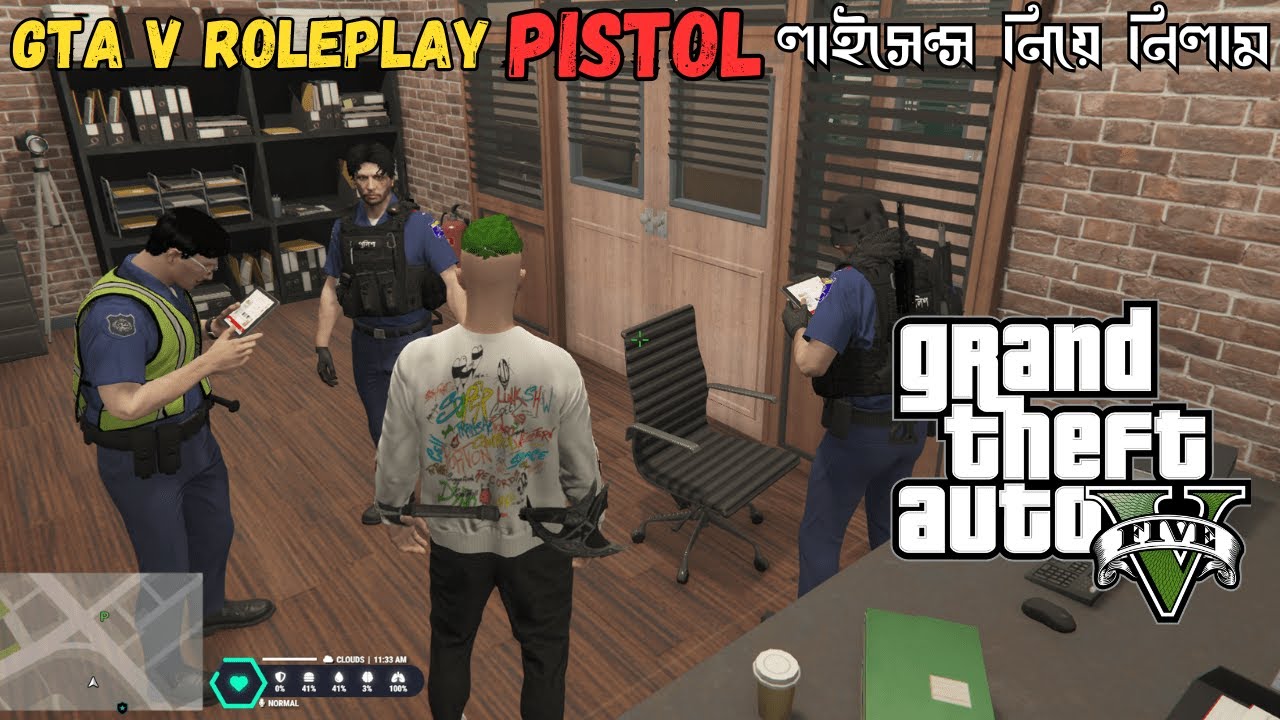 GTA V Roleplay GUN লাইসেন্স নিয়ে নিলাম 😃 GTA Bangla Gameplay - YouTube