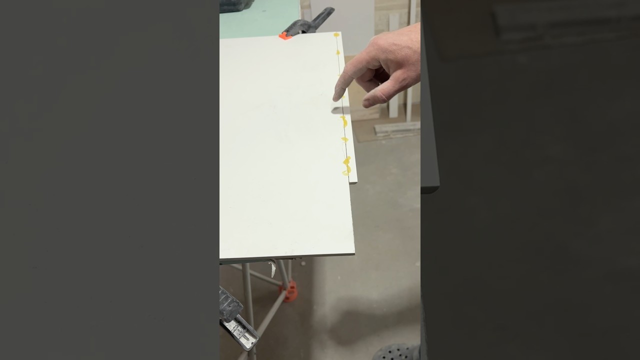 Заусовка под 45 градусов полоски толщиной 1 см 