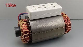 how to generate infinite electric energy 15kw with ac motor