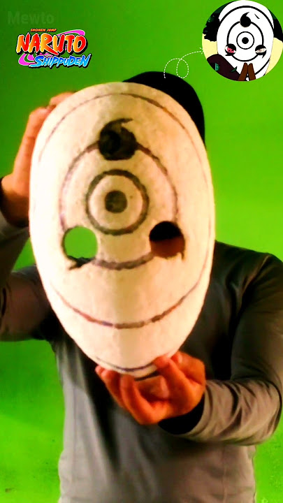 Obito War Mask with Paper Clay | Naruto Shippuden Craft #obito #obitomask #shorts