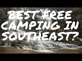 Best free camping in southeast
