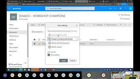 Como compartilhar um documento no SharePoint?