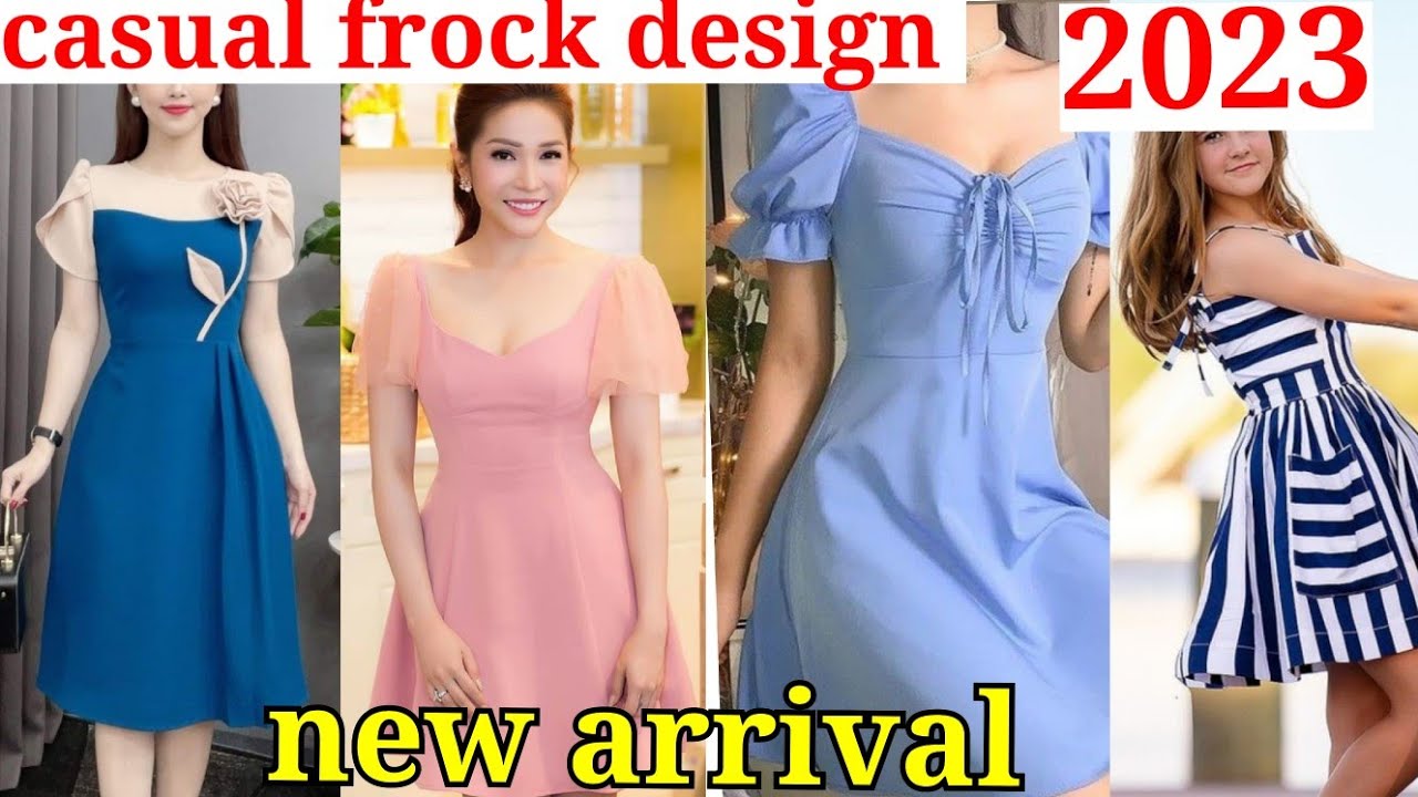 Frock For Woman Design 2023 | Simple frock design, Simple frocks, Stylish  short dresses