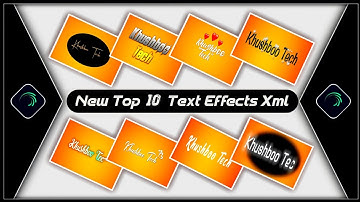 New Top 10 Text Animation Presets |New Text Effect Alightmotion Xml|Text Effect Preset🪴Khushboo Tech