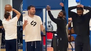 ‘Ball Don’t Lie!’ Luka Dončić, Kyrie Irving Intense Free Throw Shooting Contest Before Game 4