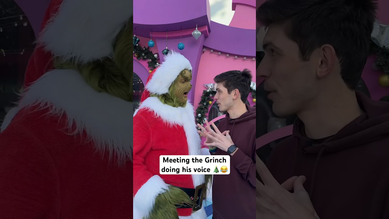 Meeting the Grinch while doing his voice