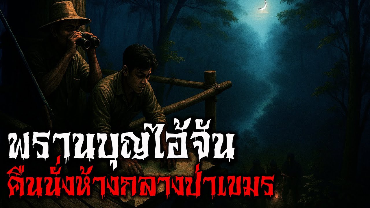 คืนนั่งห้างกลางป่าเขมร l พระจันทร์แดง
