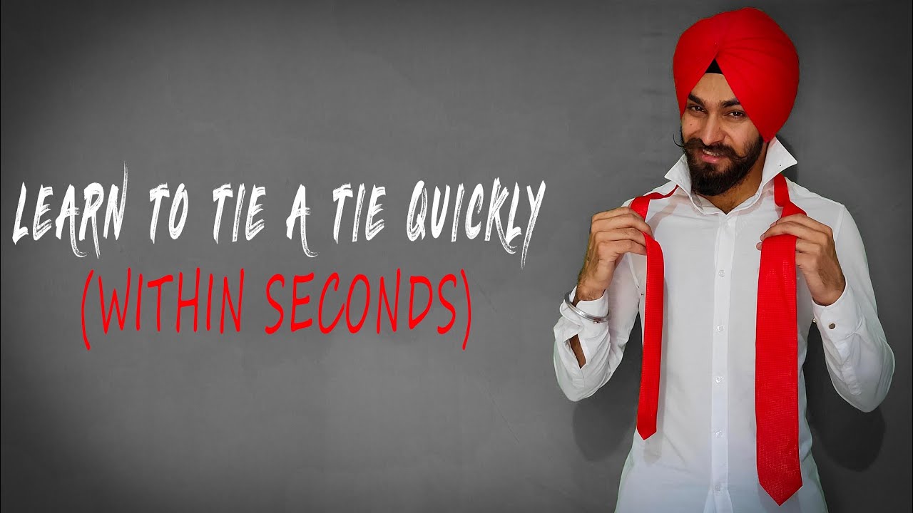 How to tie a tie quickly ( literally in seconds).