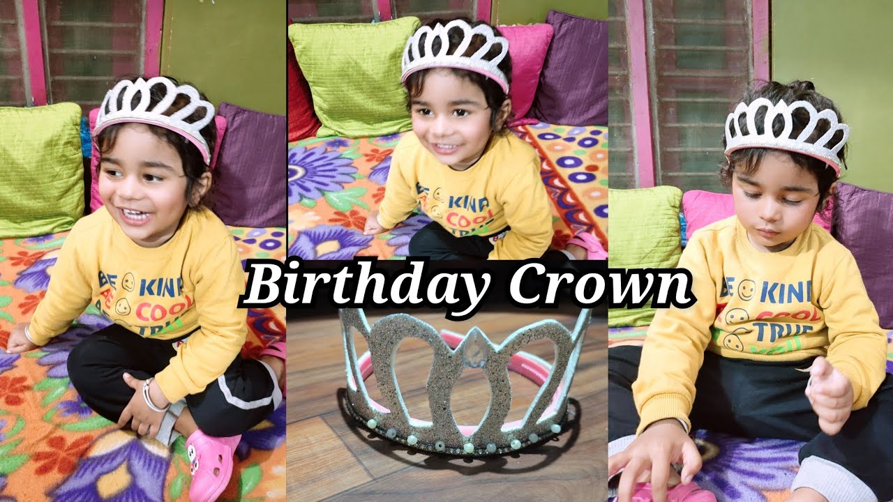 Happy Birthday Crown for Girl | 5 Minutes Craft Idea | Happy Birthday Crown 2021 |Diy Birthday Crown