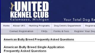 How-To Register A Dog With The American Bully Kennel Club (ABKC)