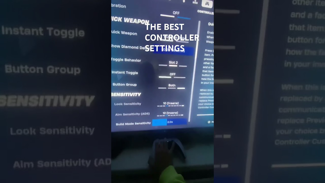 THE BEST CONTROLLER SETTINGS IN FORTNITE 