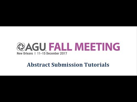 Tutorial: Fall Meeting 2017 Abstract Submissions: Opting in to OSPA or Mentoring Programs (Step 7)