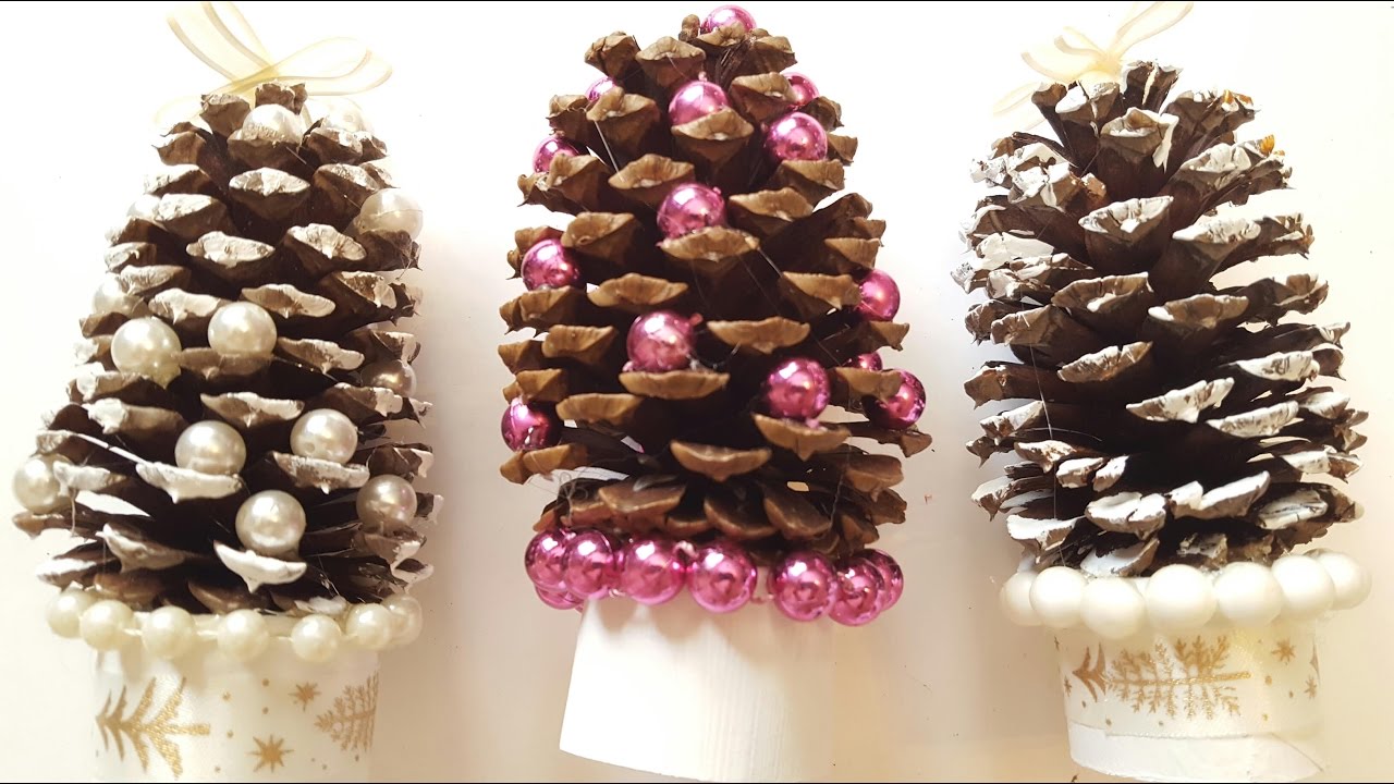 pinecone christmas trees diy holiday crafts youtube