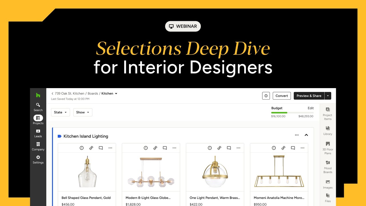 Selections Deep Dive for Interior Designers - YouTube