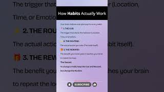 Why You Can’t Stop Your Bad Habits. 🧠 #Mindset #habits #discipline #shorts #routine #selfdiscipline