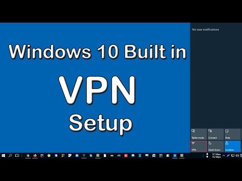 How to setup free VPN in windows 10