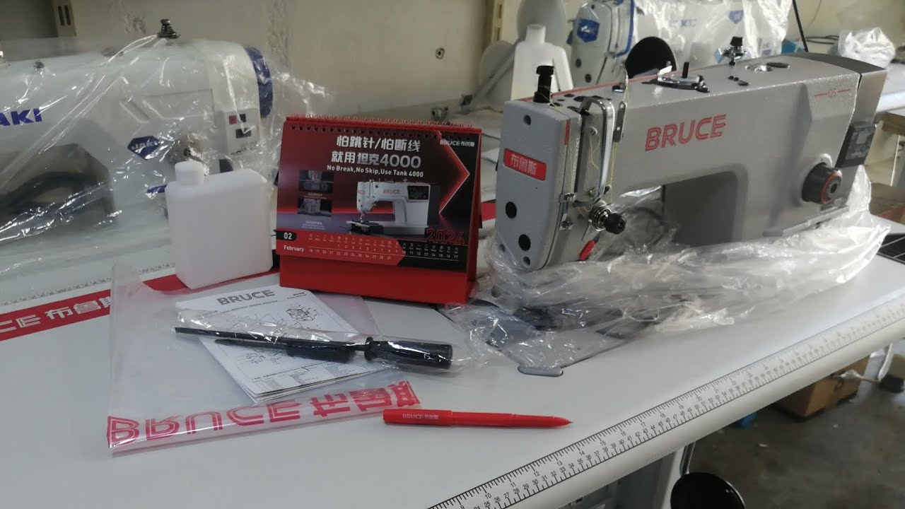 چۆنیەتی بەستنی مەکینەی خەیاتی ،جاک و بروس ،