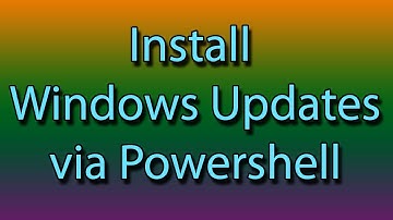 How to install Windows update via PowerShell, Windows10, Windows11, Server 2016, Server 2019