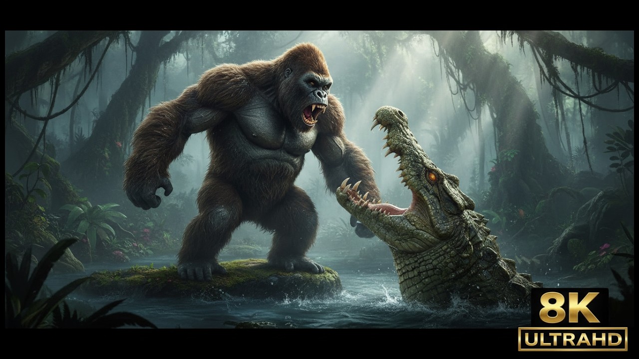KING KONG vs GIANT CROCODILE: The Awakening on Uncharted Island