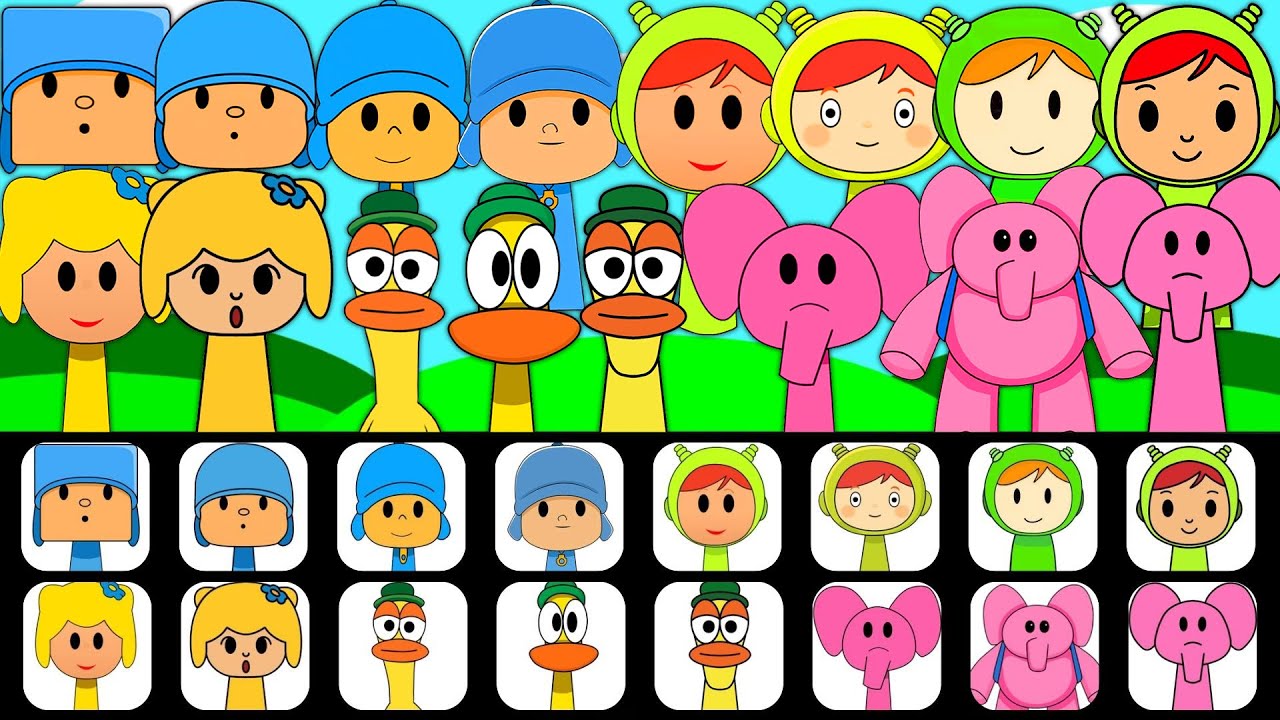 Sprunki OC: Incredibox Sprunki OC Phase 1 to Phase 2 Pocoyo, Nina, Bea, Pato, Elly | Animation