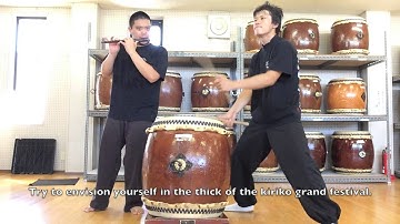 [TAIKO TUTORIAL 3] Kiriko Matsuri Bayashi - Kobai-uchi & Fue