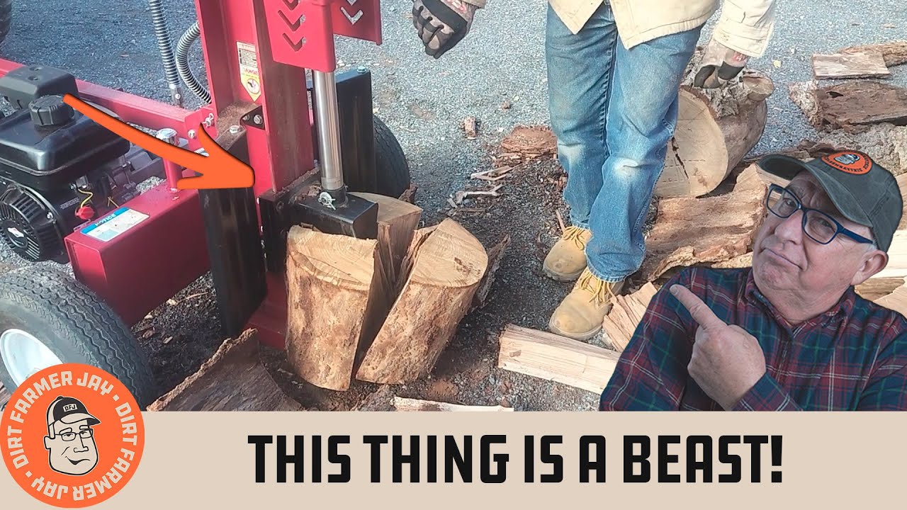 Boss Industrial 27 Ton Log Splitter Review - YouTube