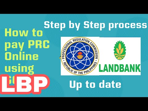 How to pay PRC through LBP Landbank online. Step by step process. October 2021