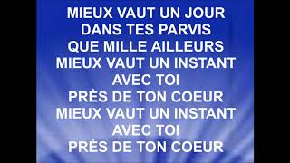 Video thumbnail of "UN JOUR DANS TES PARVIS & TOUTE MA VIE - Luc Dumont"