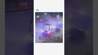 Patrulla cae en zanja durante persecución - N+ #shorts