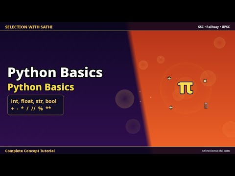 Python Basics | Python Basics | Selection With Sathi