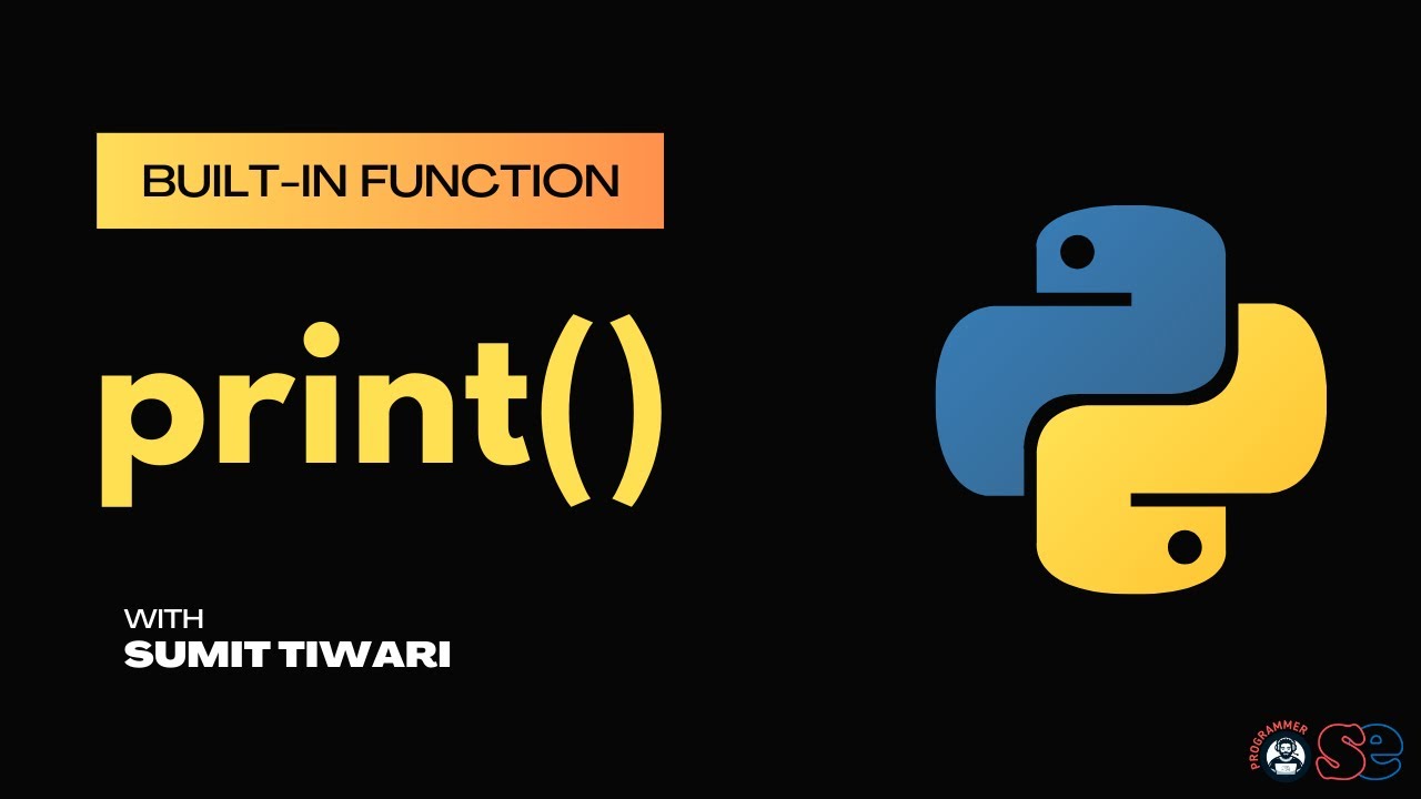 print in python | python built-in functions | Python Live Session | # ...