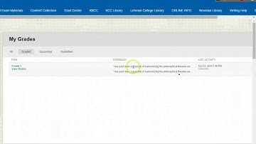 CUNY SPS New Student Orientation  Blackboard Grades