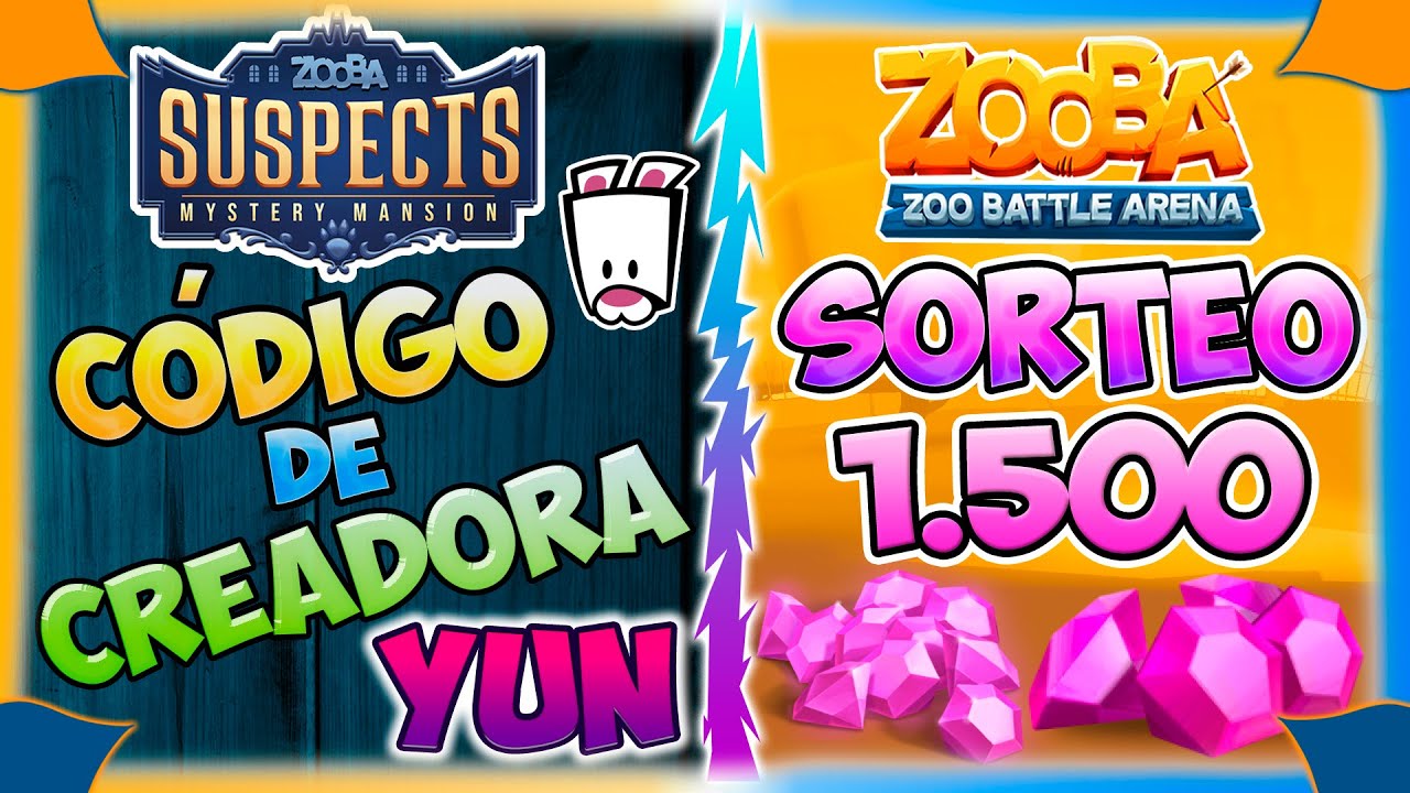 *SUSPECTS: CÓDIGO DE CREADORA | ZOOBA: SORTEO DE 1.500 GEMAS* 😍