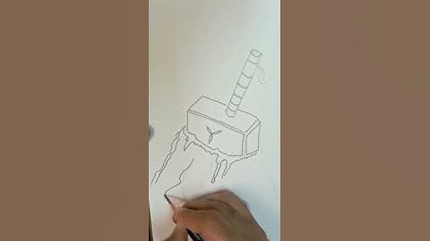 How To Draw Thor Hammer Mjölnir | Sketch Tutorial