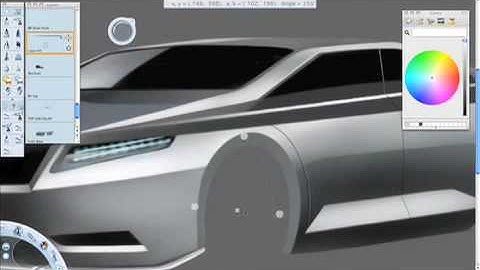 Sketchbook Pro Car Drawing