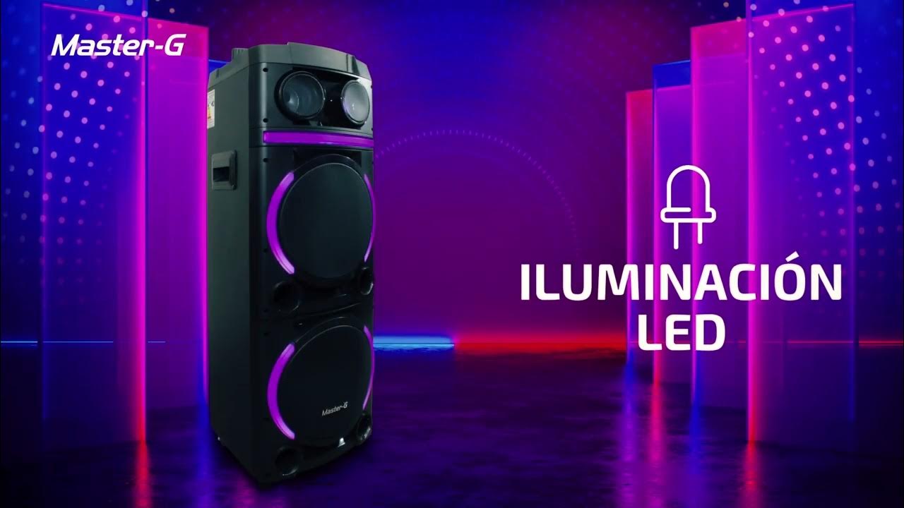 vibrant mini altavoz portátil inalámbrico con luz led