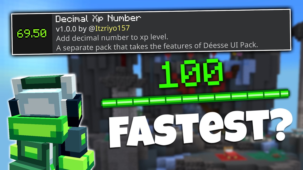 Лучший текстурпак для прокачки опыта... (Hive Bedwars)