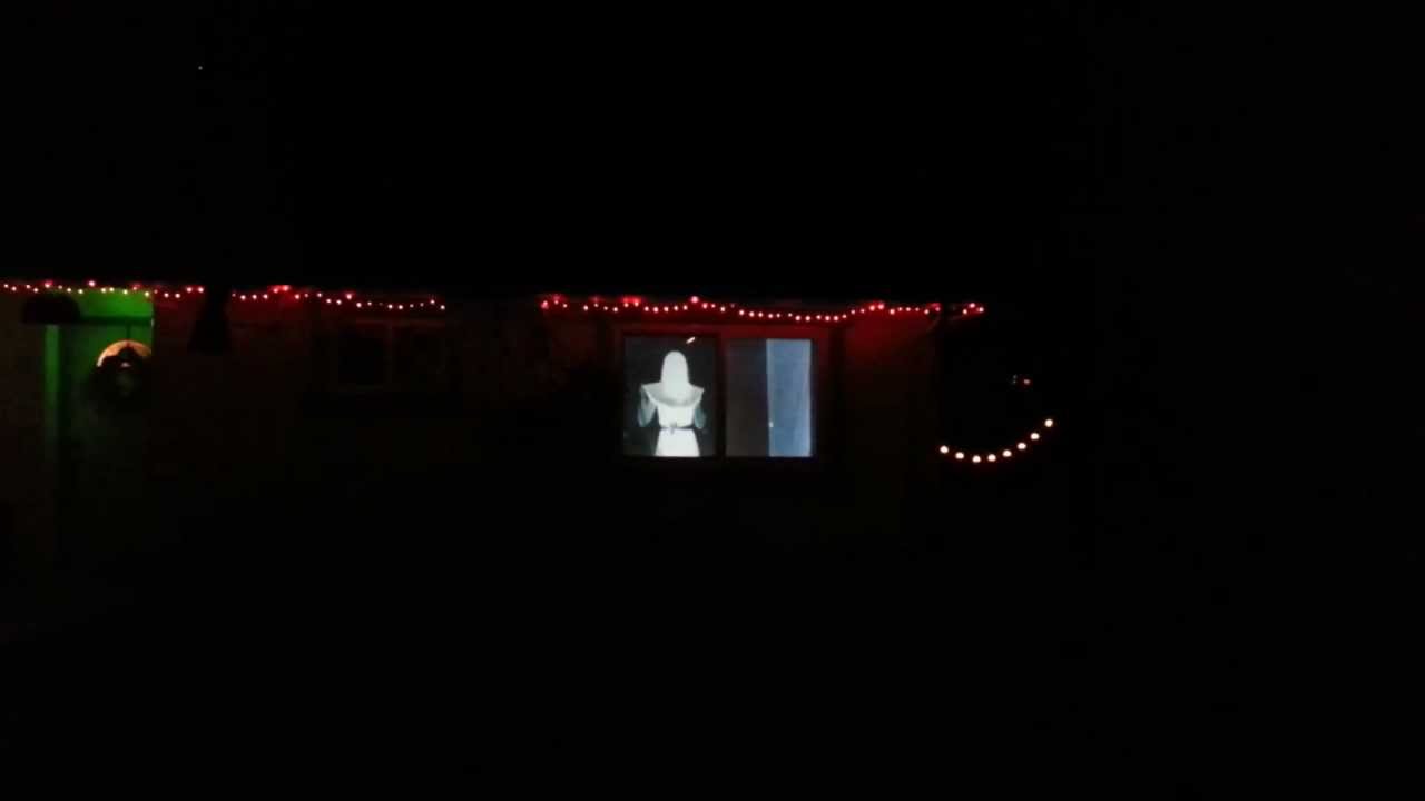 Halloween Projection Window at Night YouTube