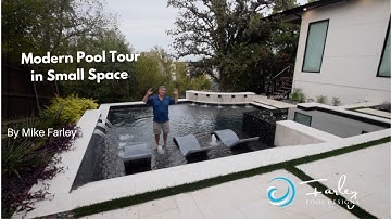Modern Pool Tour in Small Backyard by Mike Farley