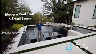 Modern Pool Tour in Small Space by Mike Farley