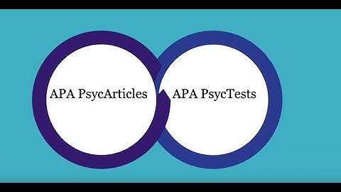 Using APA PsycTests® with APA PsycArticles®