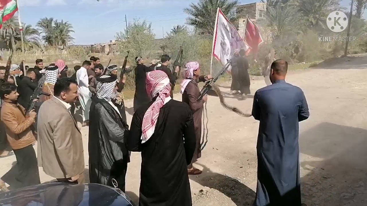 عراضة ال مشيعل الهلالي في فاتحة المرحوم (مسلم كاضم جبار منشد)