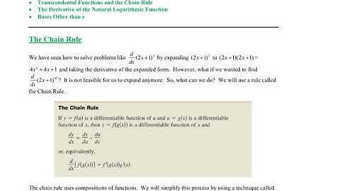 3.4 The Chain Rule-1