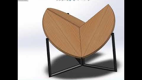 Folding Table mechanism in Solidworks | Shorts !